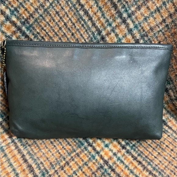 Coach Accessories - Coach 80s Bottle Green Curved Cosmetic Case #7166